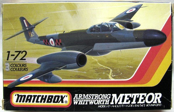 Matchbox 1/72 Armstrong Whitworth Meteor NF.14 / 12 / 11 - RAF or Belgian Markings, PK129 plastic model kit